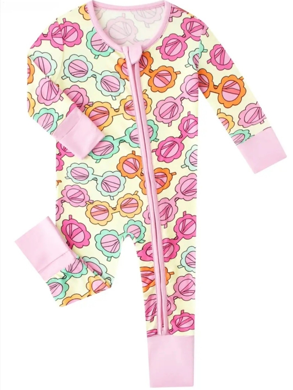 Posh TOT Sassy Shades Bamboo Baby Convertible Zippy Romper